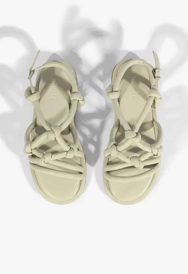 Janet Sandal Grey Women Schutz Shoes Flats