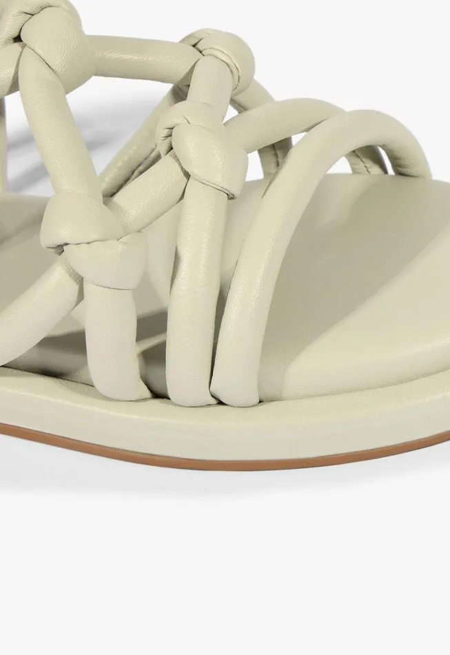 Janet Sandal Grey Women Schutz Shoes Flats