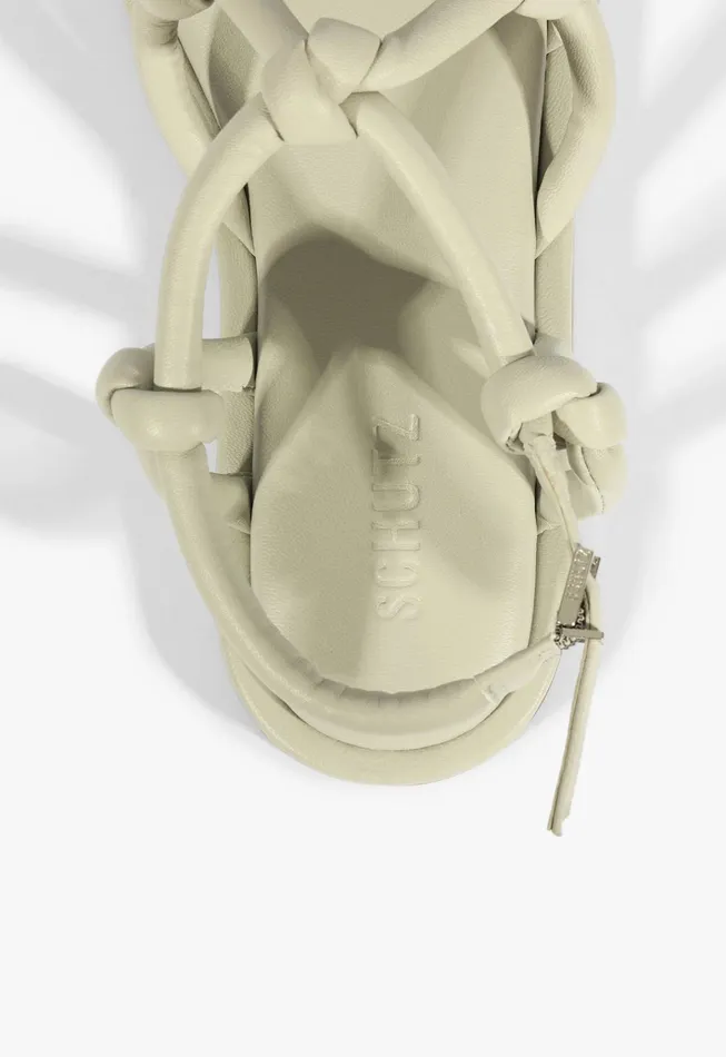 Janet Sandal Grey Women Schutz Shoes Flats