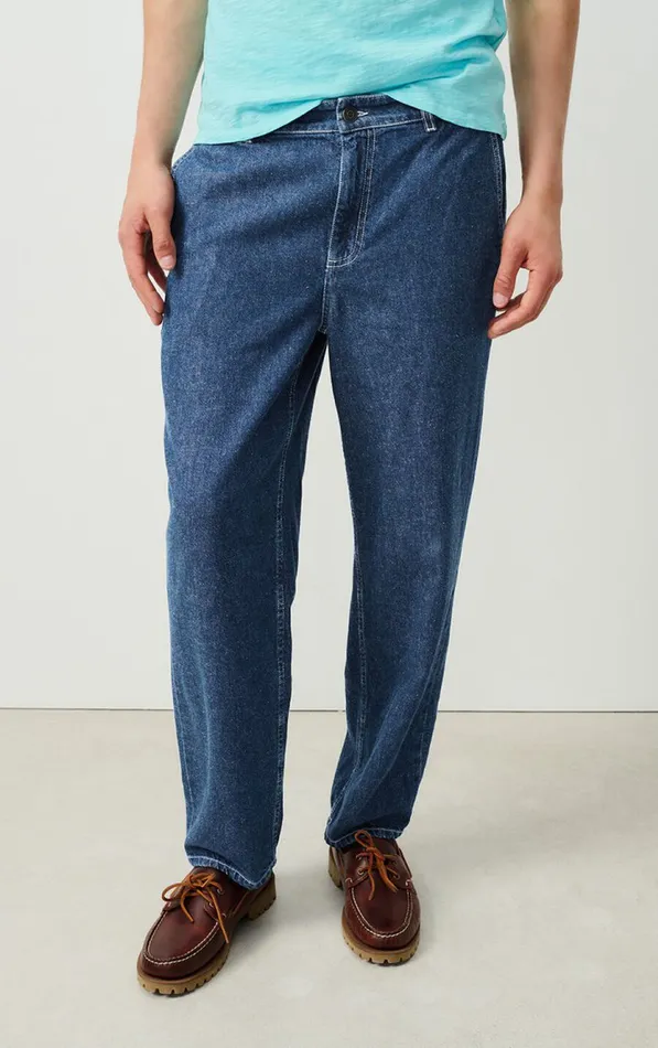 Jeans Globay Medium Blue Men American Vintage Jeans