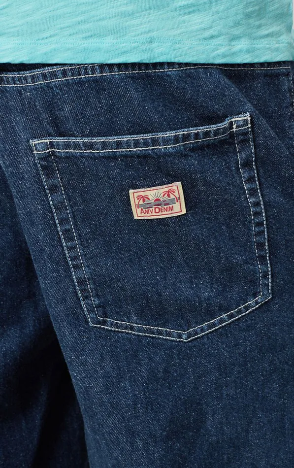 Jeans Globay Medium Blue Men American Vintage Jeans
