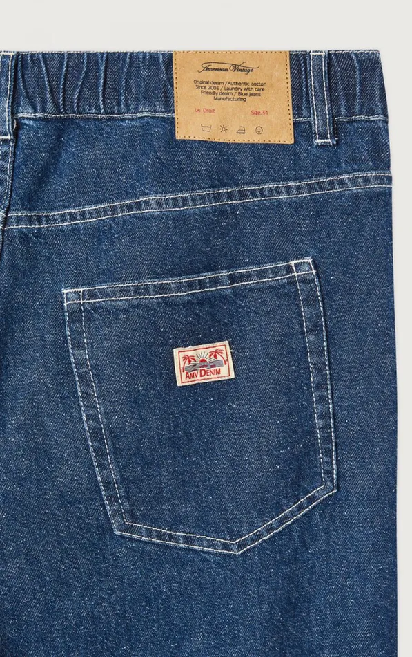 Jeans Globay Medium Blue Men American Vintage Jeans