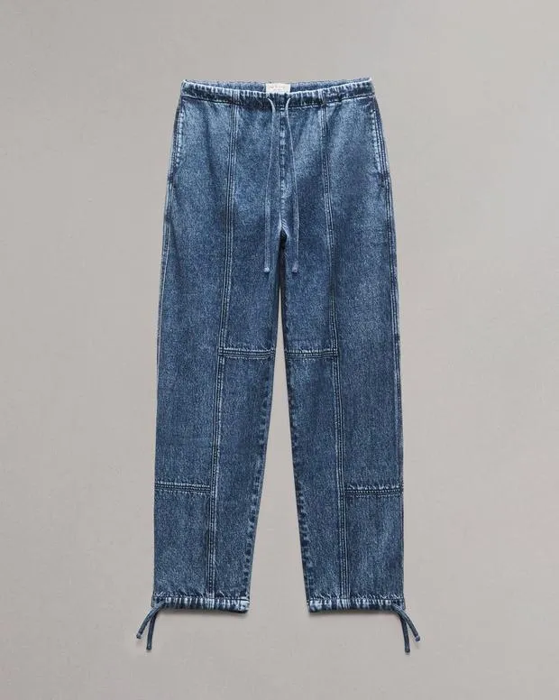 Jeans Women Rag and Bone Miramar Fleece Jordan Pant Cotton Fleece Topaz