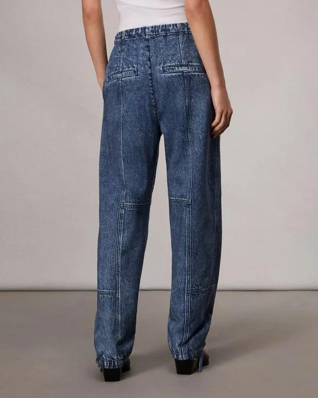 Jeans Women Rag and Bone Miramar Fleece Jordan Pant Cotton Fleece Topaz