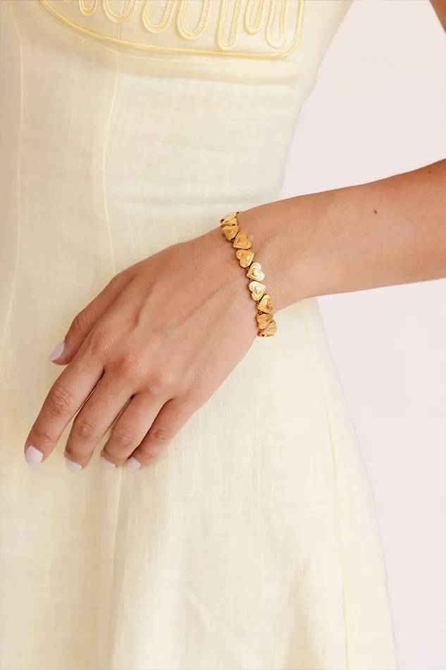 Jewelry Women LoveShackFancy Evie Jewelry Heartbeat Bracelet Gold