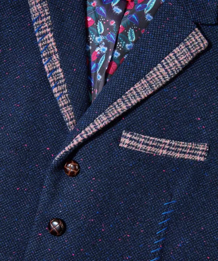 Joe Browns Coats and Jackets Men Mix It Up Waistcoat Blue Joe Browns Coats and Jackets Men Mix It Up Waistcoat Blue