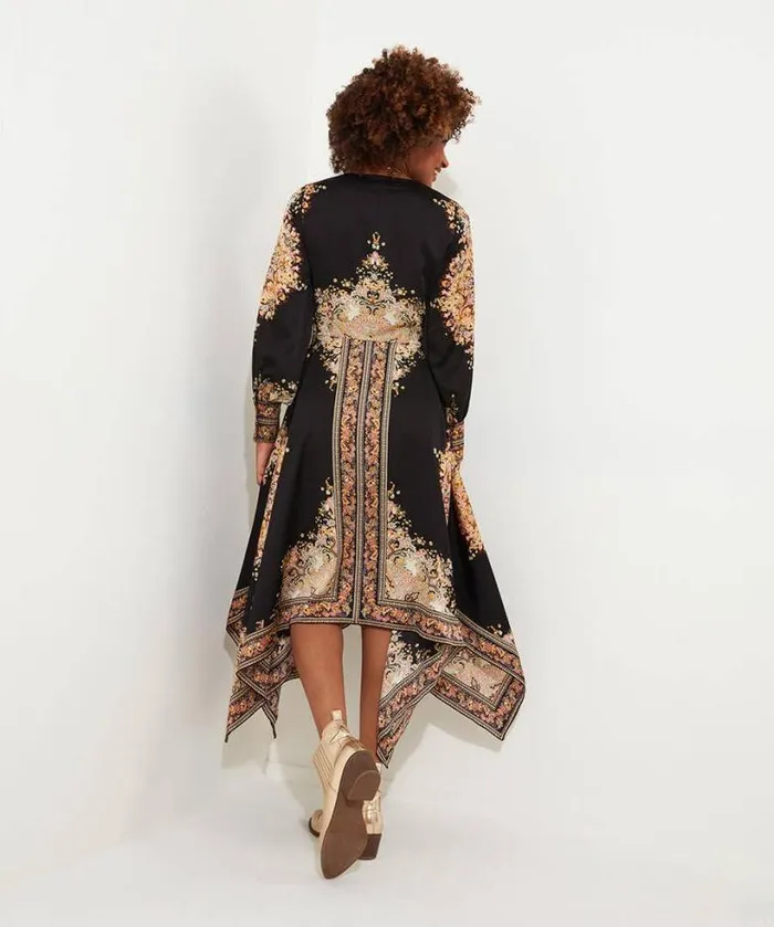 Joe Browns Dresses Women Savannah Scarf Print Dress Black Joe Browns Dresses Women Savannah Scarf Print Dress Black
