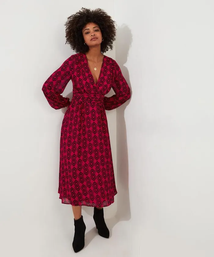Joe Browns Dresses Women Tamzin Printed Dress Pink Joe Browns Dresses Women Tamzin Printed Dress Pink