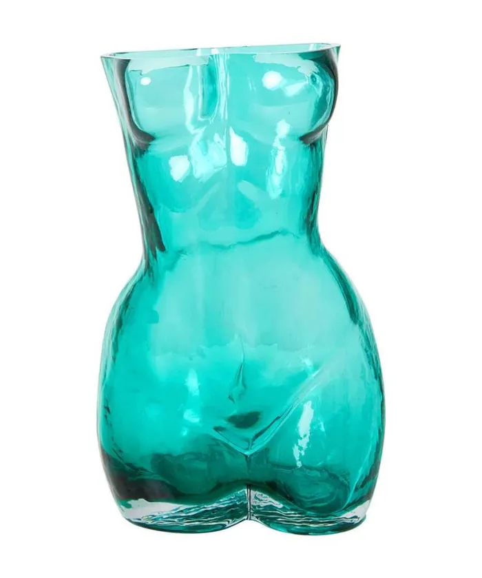 Joe Browns Home Accessories Homeware Beautiful Body Glass Vase Teal