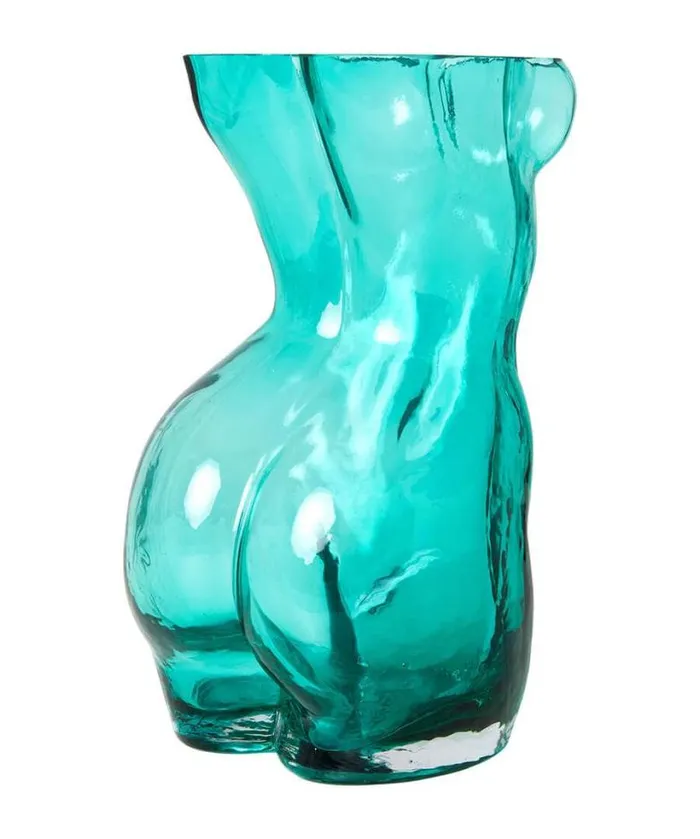 Joe Browns Home Accessories Homeware Beautiful Body Glass Vase Teal