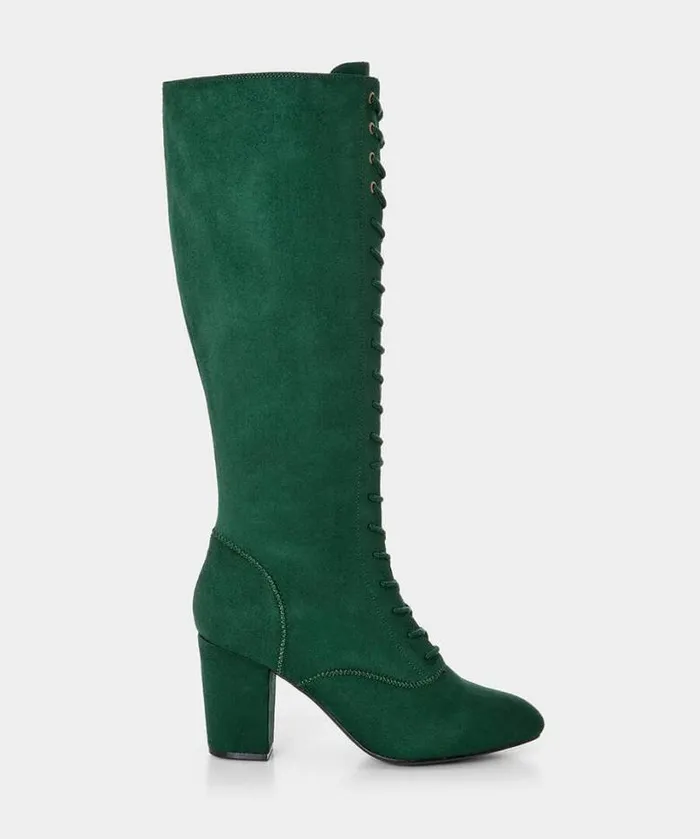 Joe Browns Shoes Sandals and Boots Women All The Glory Lace Up Boots Green