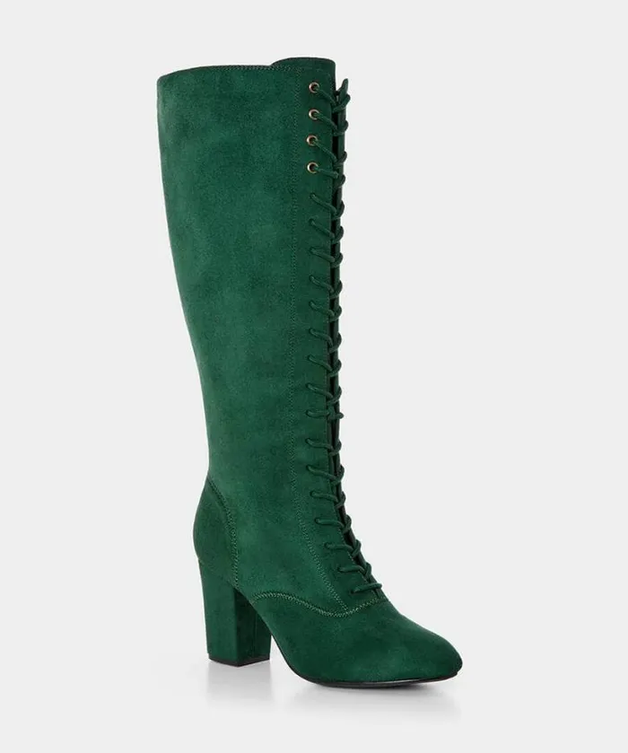 Joe Browns Shoes Sandals and Boots Women All The Glory Lace Up Boots Green