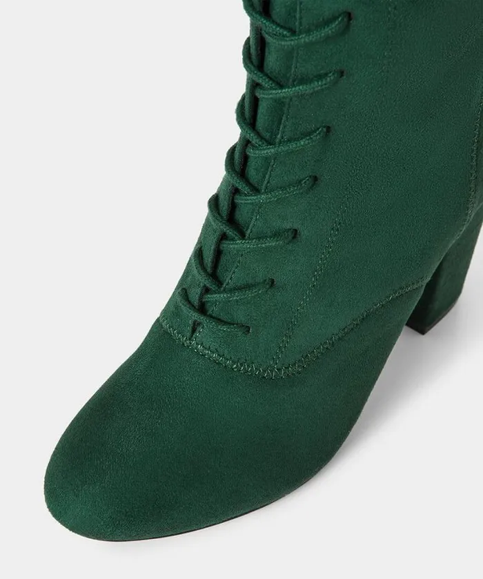 Joe Browns Shoes Sandals and Boots Women All The Glory Lace Up Boots Green