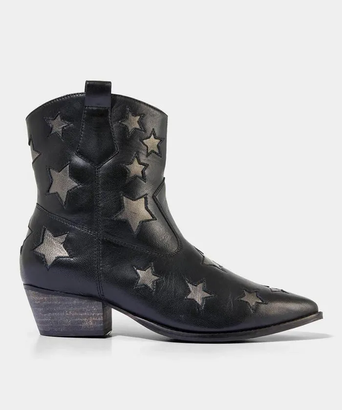 Joe Browns Shoes Sandals and Boots Women Astraea Leather Western Boot Black Joe Browns Shoes Sandals and Boots Women Astraea Leather Western Boot Black