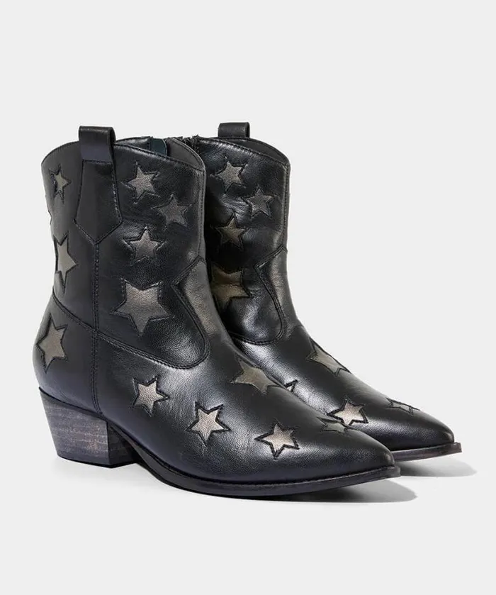 Joe Browns Shoes Sandals and Boots Women Astraea Leather Western Boot Black Joe Browns Shoes Sandals and Boots Women Astraea Leather Western Boot Black