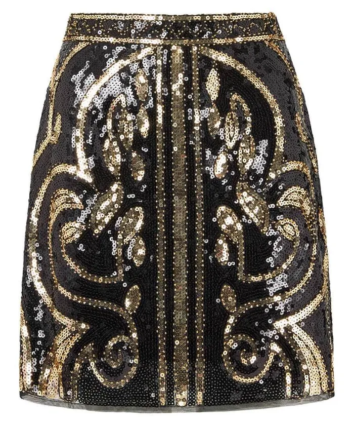 Joe Browns Skirts Women All That Sparkles Mini Skirt Gold