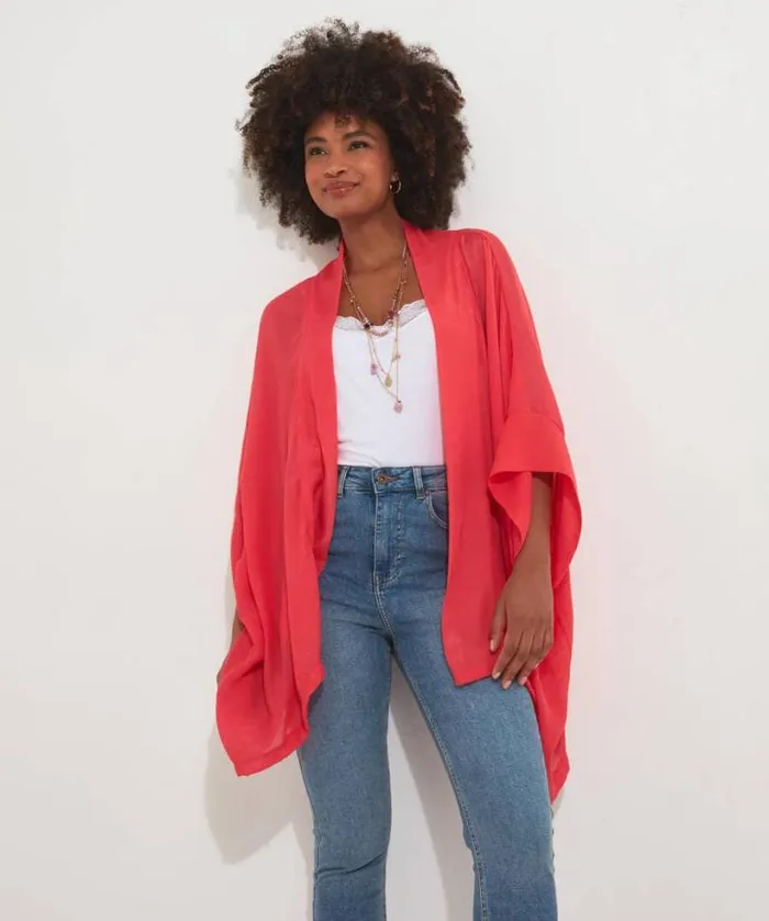 Joe Browns Swimwear Women Easy Breezy Kimono Flamingo