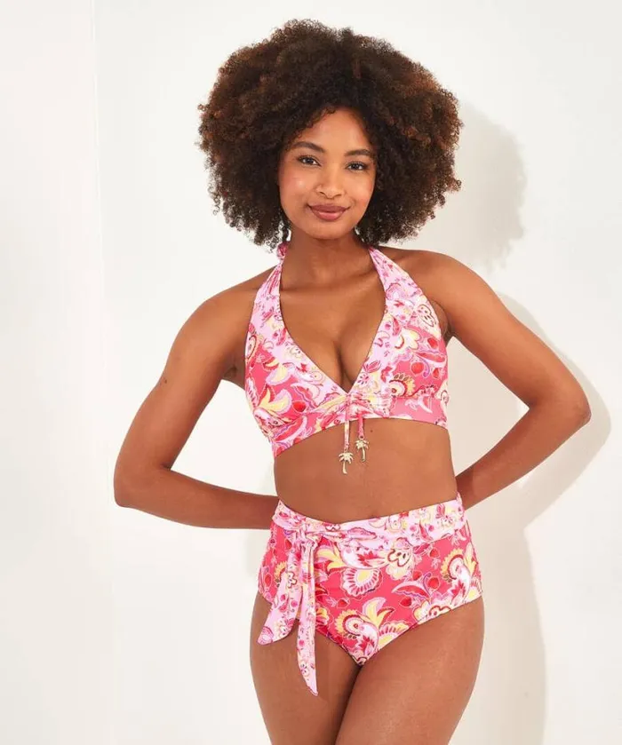 Joe Browns Swimwear Women Malibu Beach Bikini Top Pink Multi Joe Browns Swimwear Women Malibu Beach Bikini Top Pink Multi