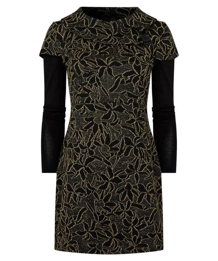 Joe Browns Tops Tunics and Blouses Women All That Glitters Jacquard Tunic Black