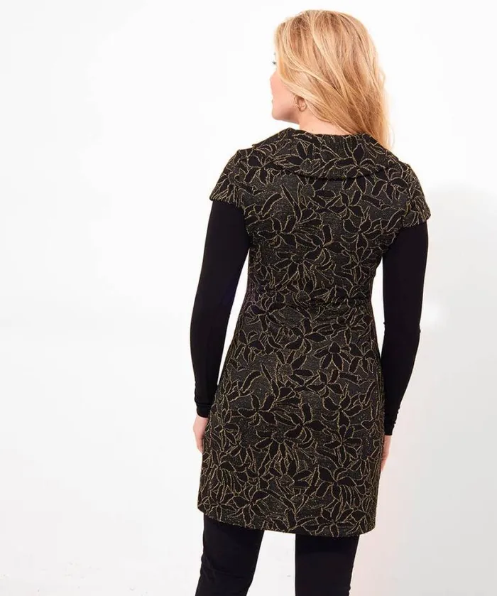 Joe Browns Tops Tunics and Blouses Women All That Glitters Jacquard Tunic Black