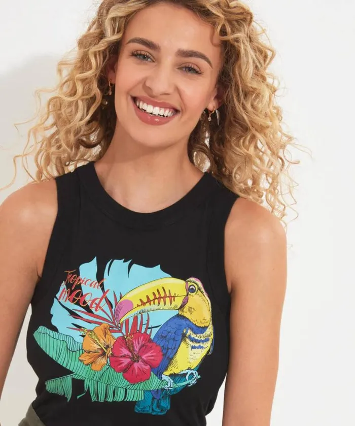 Joe Browns Tops Tunics and Blouses Women Perfect Paradise Vest Black Joe Browns Tops Tunics and Blouses Women Perfect Paradise Vest Black