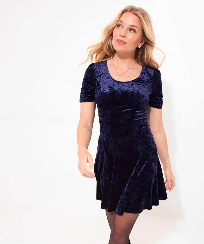 Joe Browns Tops Tunics and Blouses Women Simply Perfect Crushed Velour Tunic Dress Midnight Joe Browns Tops Tunics and Blouses Women Simply Perfect Crushed Velour Tunic Dress Midnight