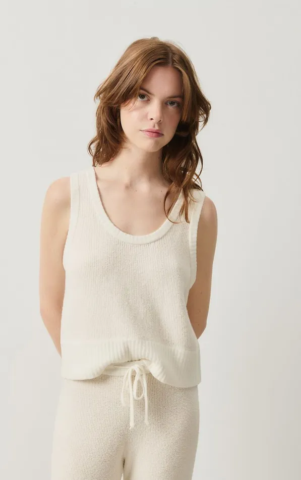 Jumper Blimy Ecru Women American Vintage Jumpers and Cardigans Jumper Blimy Ecru Women American Vintage Jumpers and Cardigans