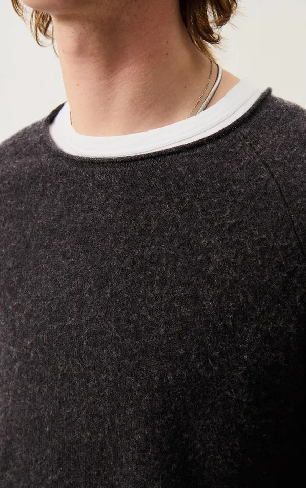 Jumper Docatown Charcoal Melange Men American Vintage Jumpers and Cardigans Jumper Docatown Charcoal Melange Men American Vintage Jumpers and Cardigans
