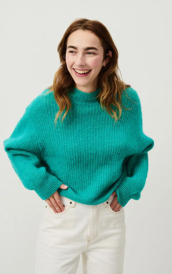 Jumper East Melange Duck Blue Women American Vintage Jumpers and Cardigans