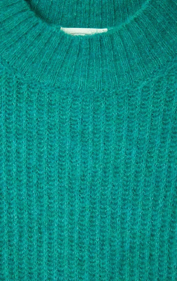 Jumper East Melange Duck Blue Women American Vintage Jumpers and Cardigans Jumper East Melange Duck Blue Women American Vintage Jumpers and Cardigans