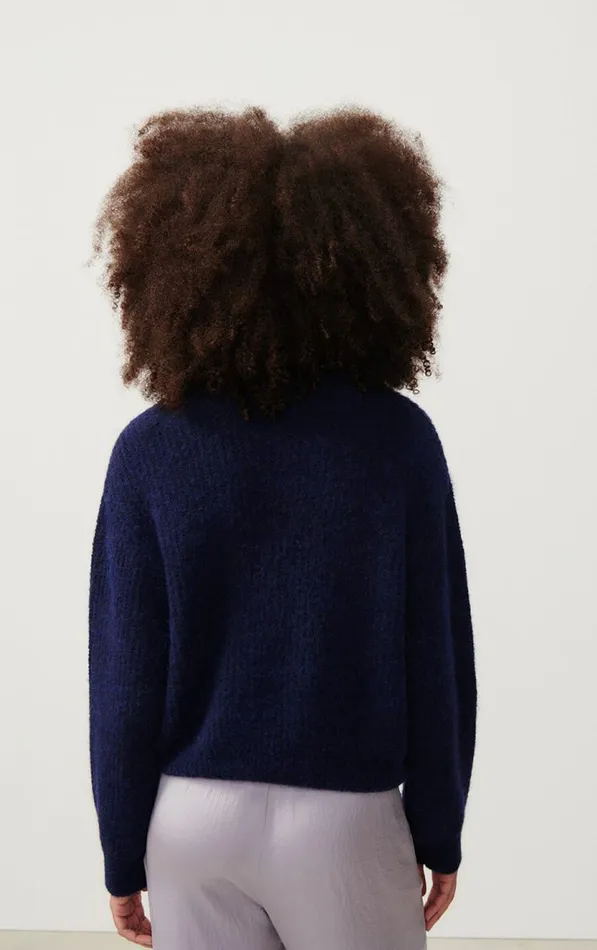 Jumper East Melange Navy Women American Vintage Jumpers and Cardigans Jumper East Melange Navy Women American Vintage Jumpers and Cardigans
