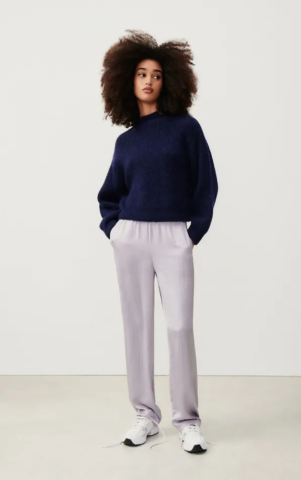 Jumper East Melange Navy Women American Vintage Jumpers and Cardigans Jumper East Melange Navy Women American Vintage Jumpers and Cardigans