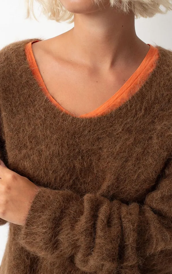 Jumper Nuny Melange Root Women American Vintage Jumpers and Cardigans Jumper Nuny Melange Root Women American Vintage Jumpers and Cardigans