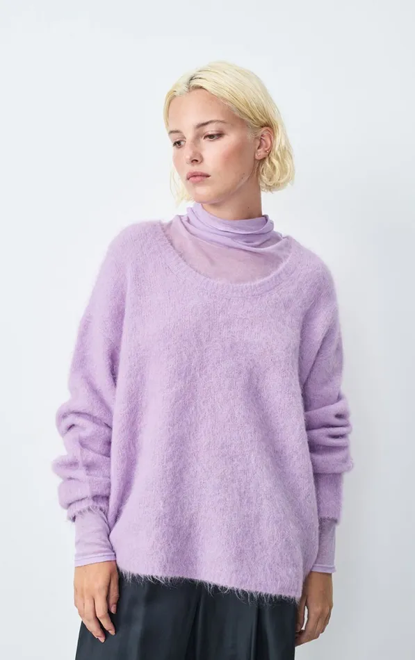 Jumper Nuny Orchid Melange Women American Vintage Jumpers and Cardigans
