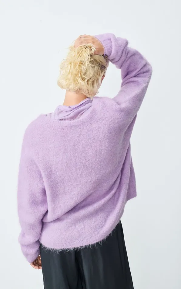 Jumper Nuny Orchid Melange Women American Vintage Jumpers and Cardigans Jumper Nuny Orchid Melange Women American Vintage Jumpers and Cardigans