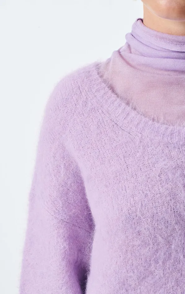 Jumper Nuny Orchid Melange Women American Vintage Jumpers and Cardigans Jumper Nuny Orchid Melange Women American Vintage Jumpers and Cardigans