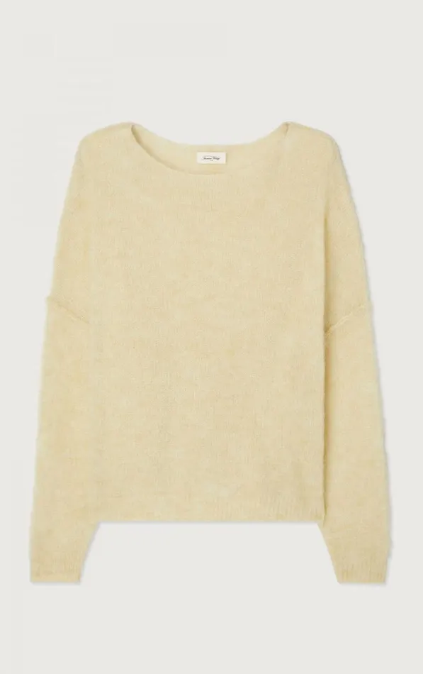 Jumper Yanbay Melange Ecru Women American Vintage Jumpers and Cardigans Jumper Yanbay Melange Ecru Women American Vintage Jumpers and Cardigans
