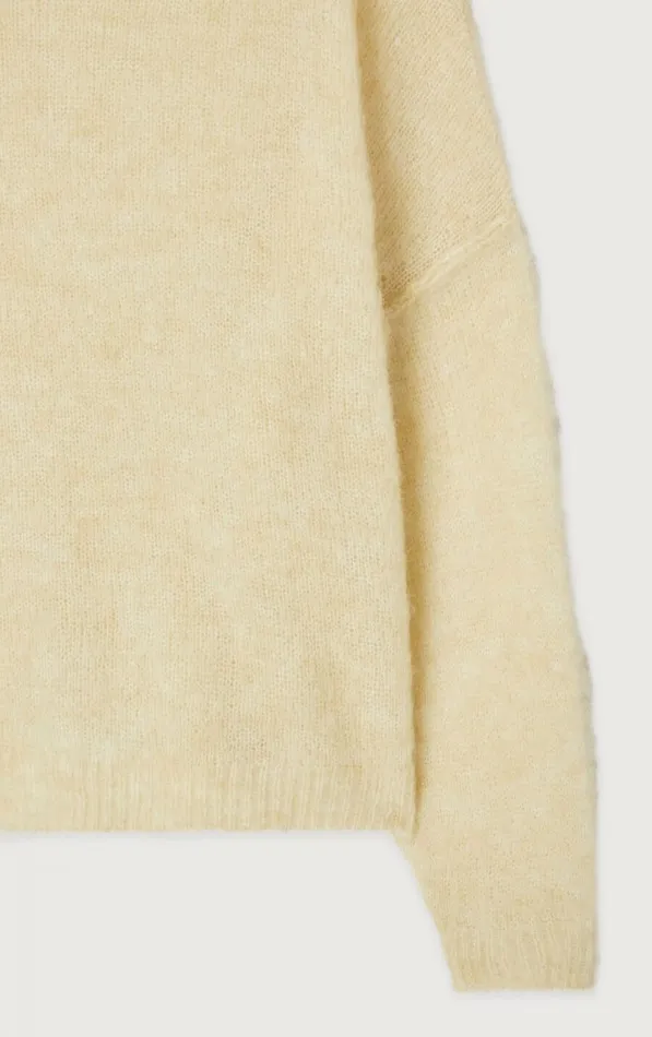 Jumper Yanbay Melange Ecru Women American Vintage Jumpers and Cardigans Jumper Yanbay Melange Ecru Women American Vintage Jumpers and Cardigans