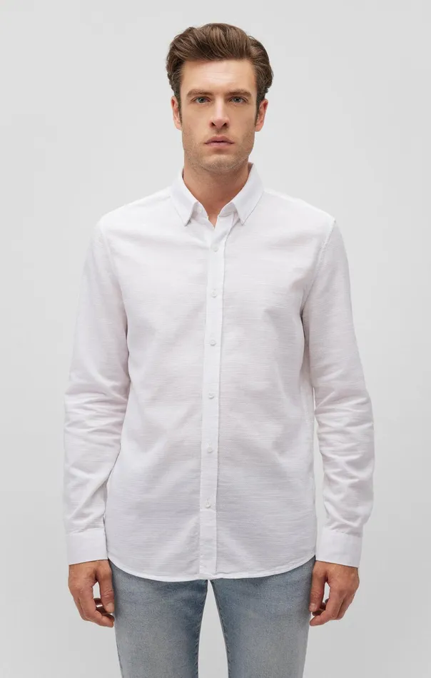 Ken ButtonUp Shirt In Antique White Men Mavi Jeans Shirts Ken ButtonUp Shirt In Antique White Men Mavi Jeans Shirts