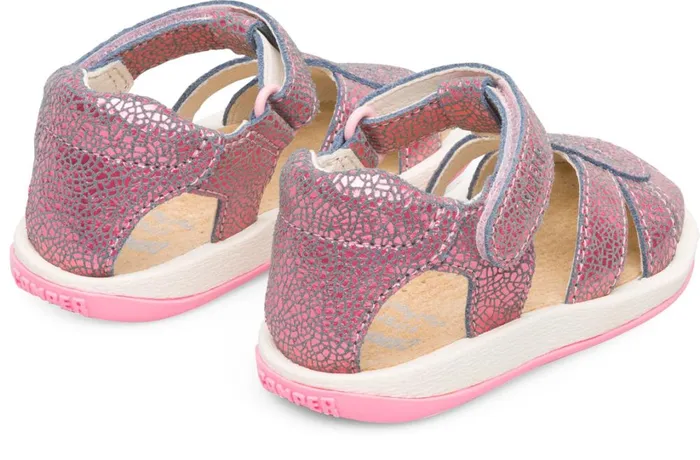 Kids Bicho Closed Pink Tstrap Kids Sandal Camper Hook And Loop Kids Bicho Closed Pink Tstrap Kids Sandal Camper Hook And Loop