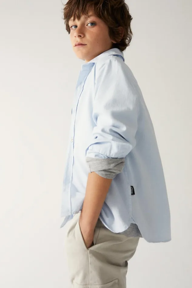 Kids Blue Antejo Shirt Ecoalf Shirts
