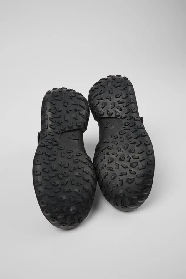 Kids CRCLR Black Leather And Textile Ankle Boots For Kids Camper Boots Kids CRCLR Black Leather And Textile Ankle Boots For Kids Camper Boots