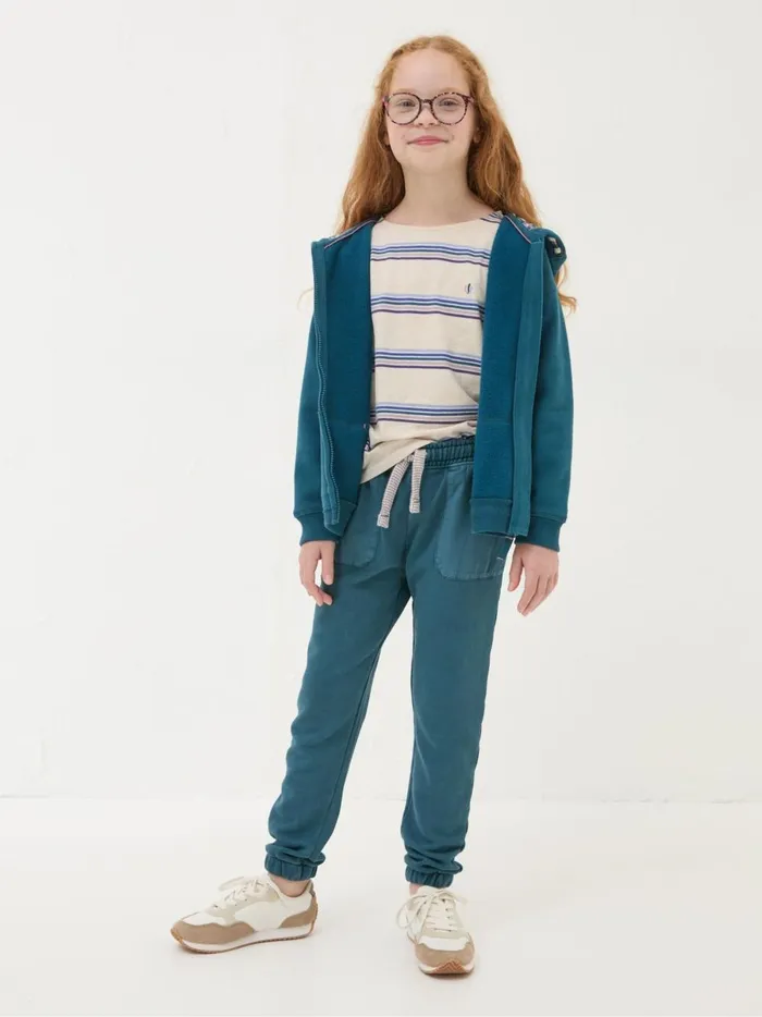 Kids Jeans and Leggings Fat Face Jamie Blue Joggers
