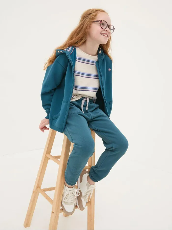 Kids Jeans and Leggings Fat Face Jamie Blue Joggers