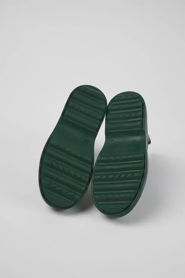 Kids Norte Green Leather Chelsea Boots For Kids Camper Boots Kids Norte Green Leather Chelsea Boots For Kids Camper Boots