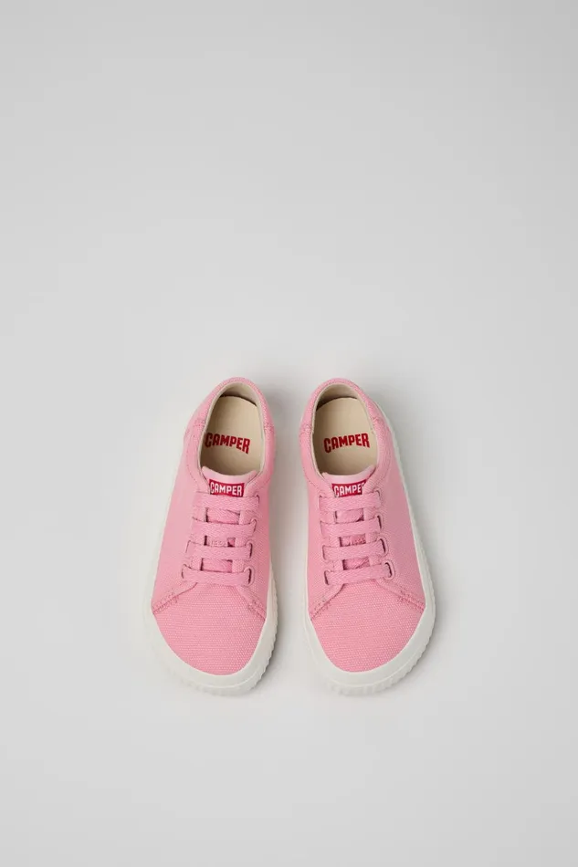 Kids Peu Roda Pink Textile Sneaker Camper Sneakers Kids Peu Roda Pink Textile Sneaker Camper Sneakers
