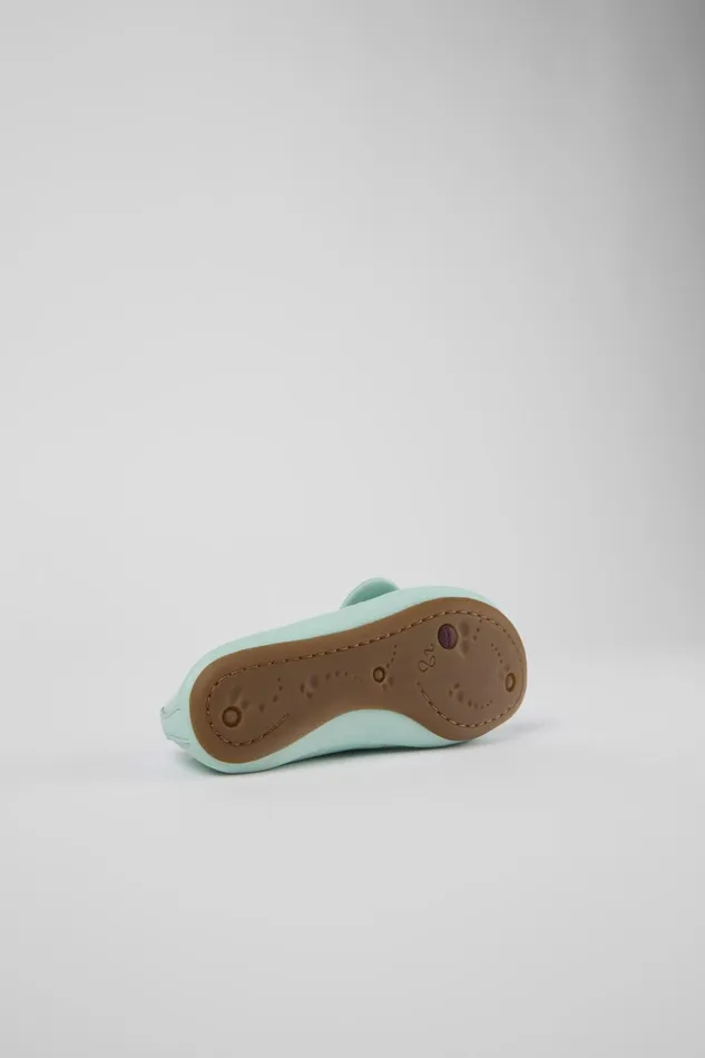 Kids Right Blue Leather Mary Jane Camper Ballerinas
