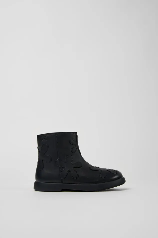 Kids Twins Black Leather Boots For Kids Camper Boots Kids Twins Black Leather Boots For Kids Camper Boots