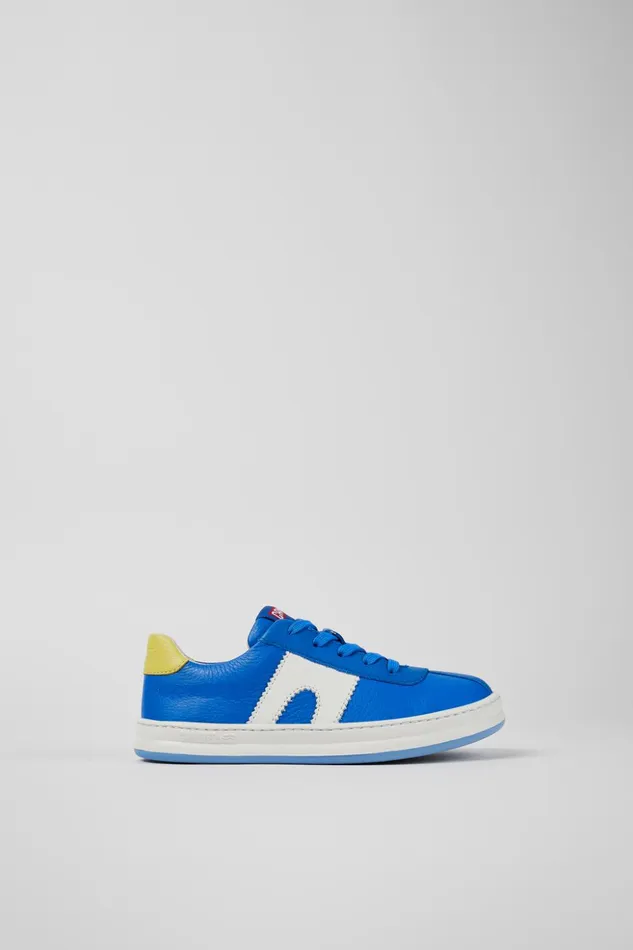 Kids Twins Blue Leather Sneaker Camper Sneakers