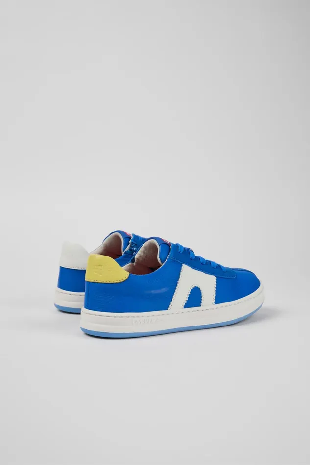 Kids Twins Blue Leather Sneaker Camper Sneakers